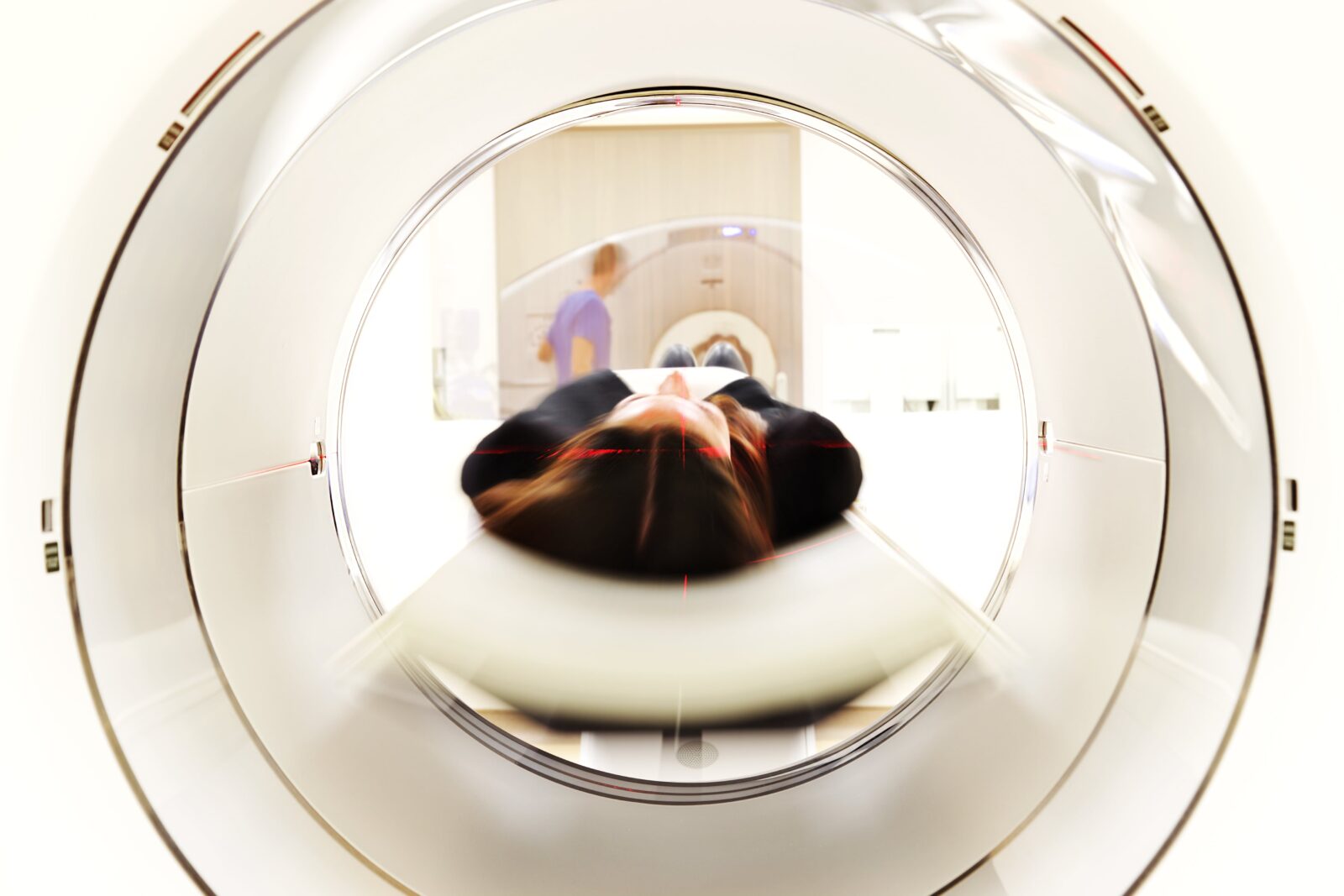 woman having a CT scan