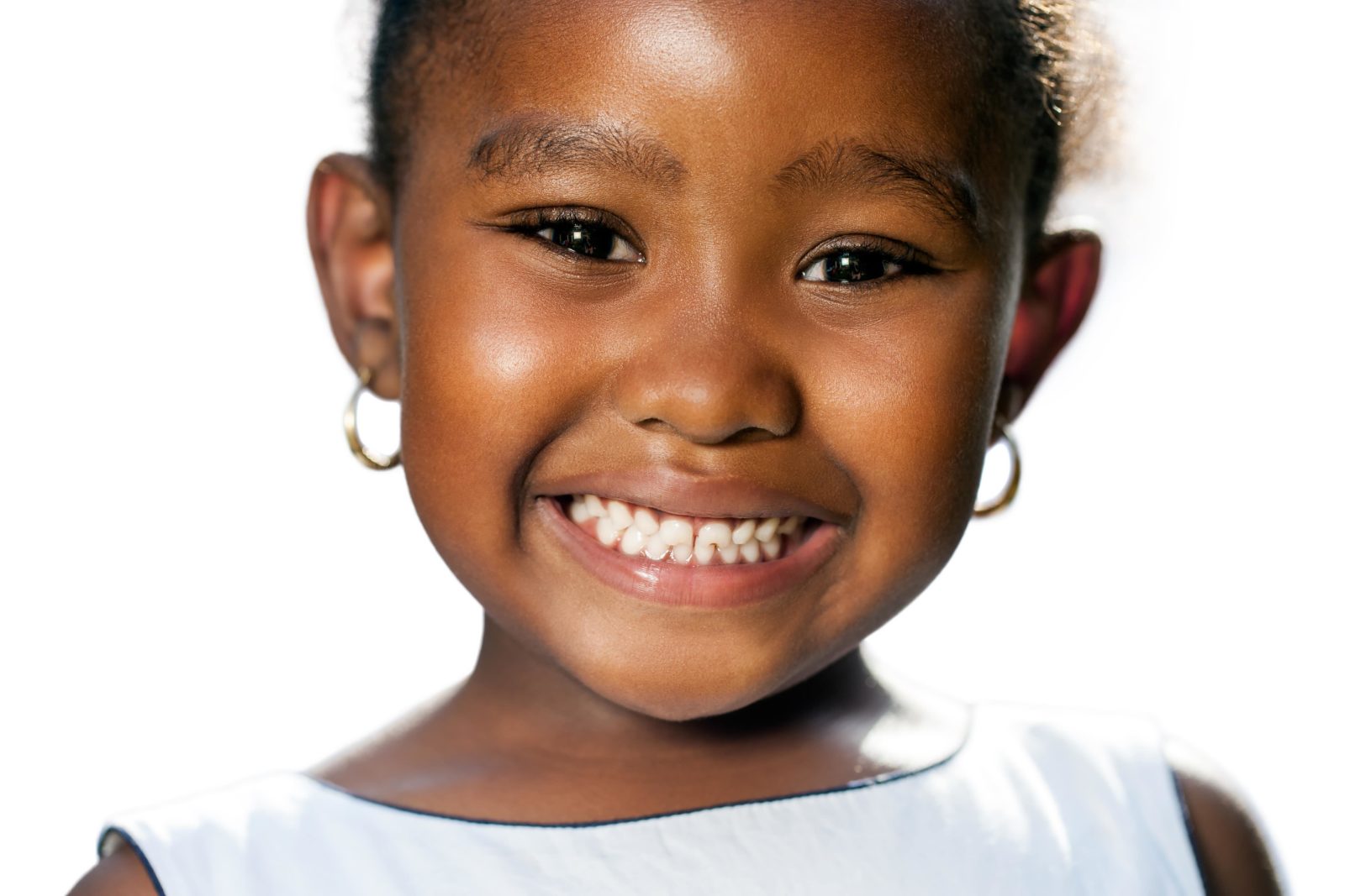 young girl smiling