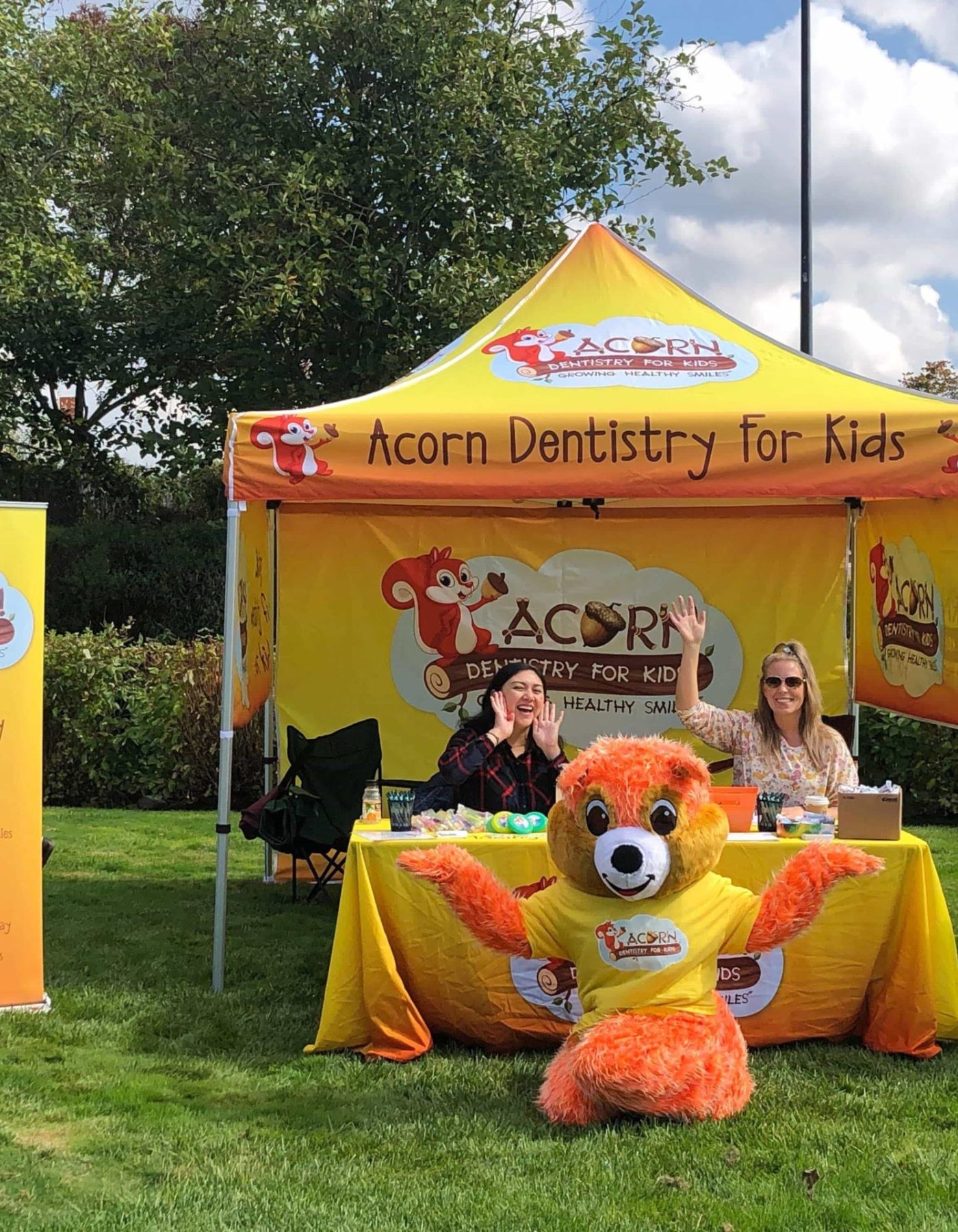 Pip With Acorn Dentistry Booth