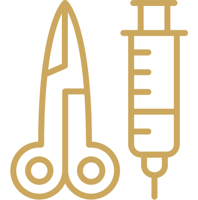 scissor syringe icon