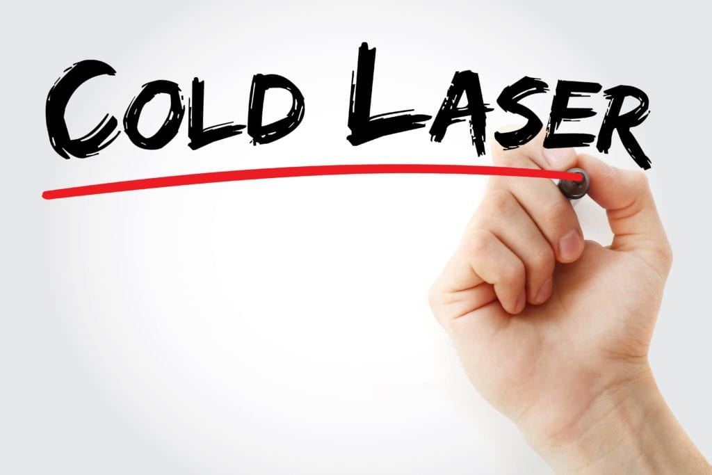 cold laser underlined by red