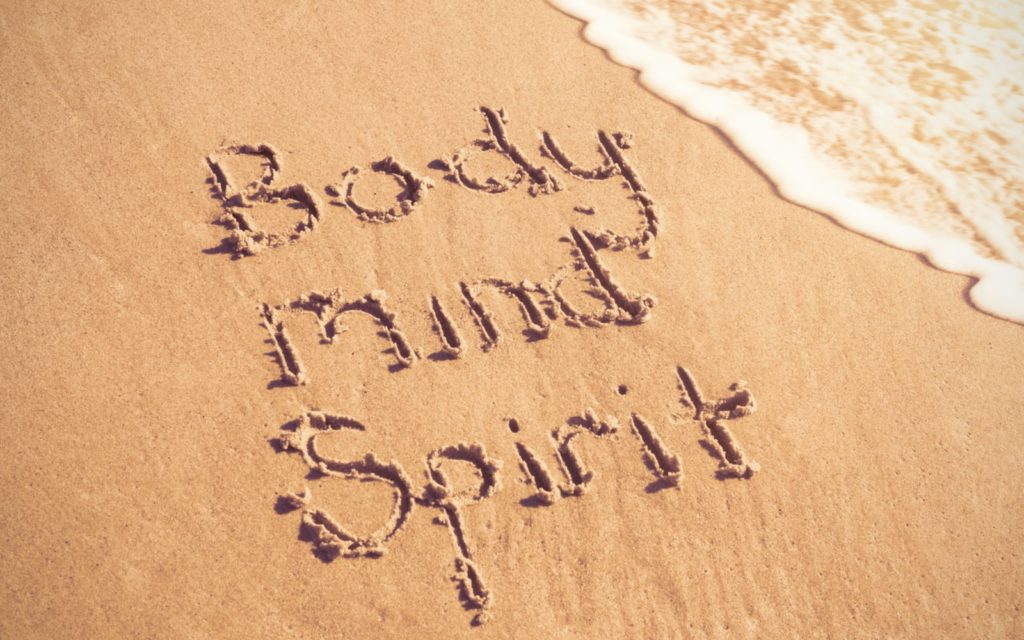 Body Mind Spirit in Sand