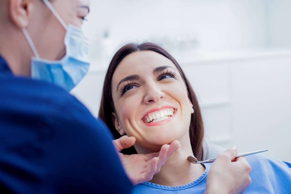 Preventative teeth cleaning showing the concept of Services