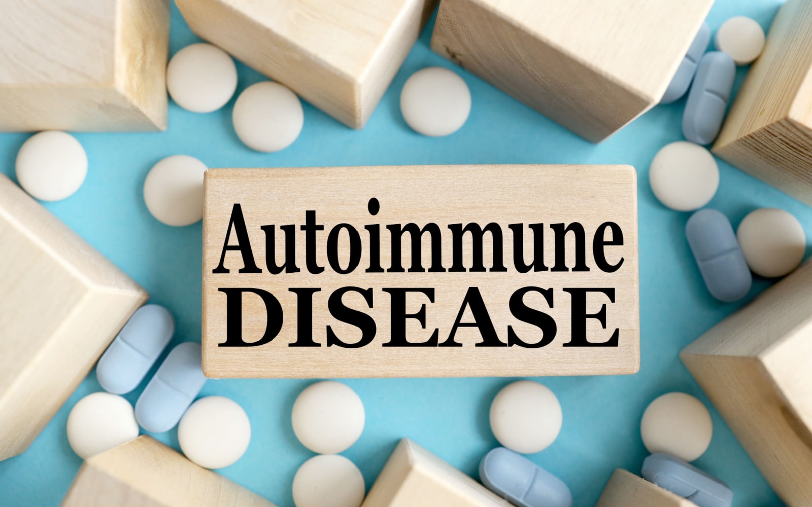 Text on Block with the Words Autoimmune Disease