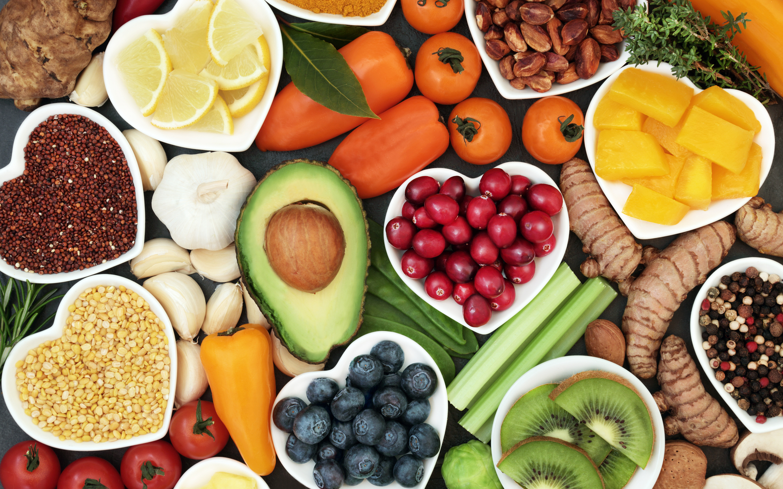 A collection of healthy foods