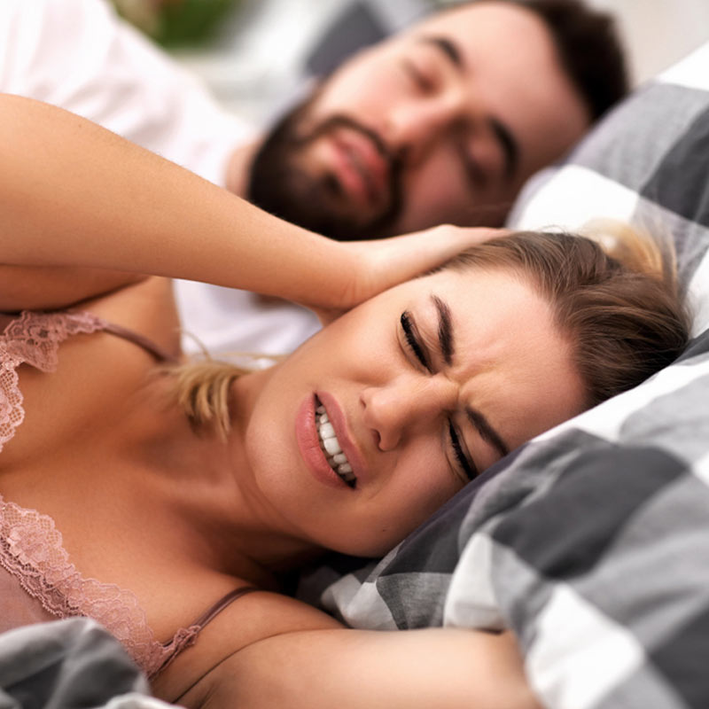 Snoring from a loved one may be frustrating & draining.
