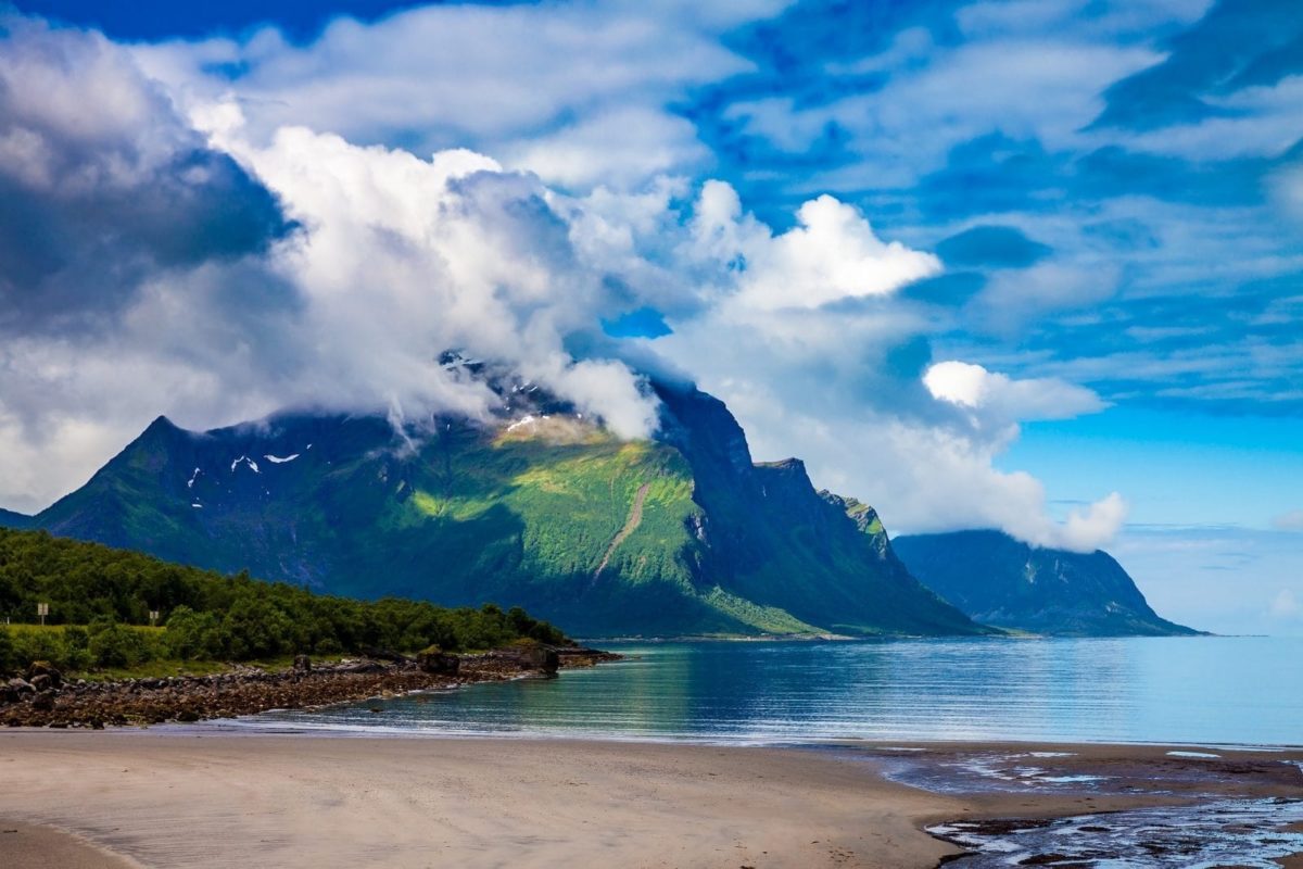 Mountain and Sea landscape