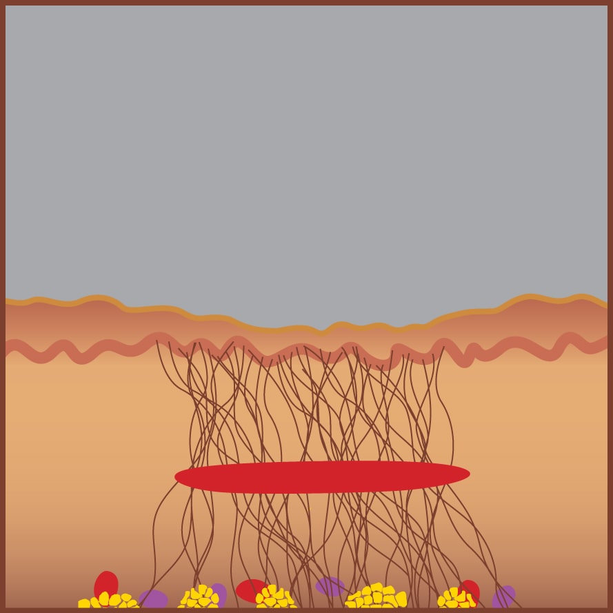 Game Platform with Dry Desert and Cracky Ground Vector Illustration