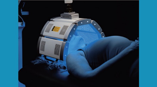 blue light therapy showing the concept of POLY LED Light Therapy