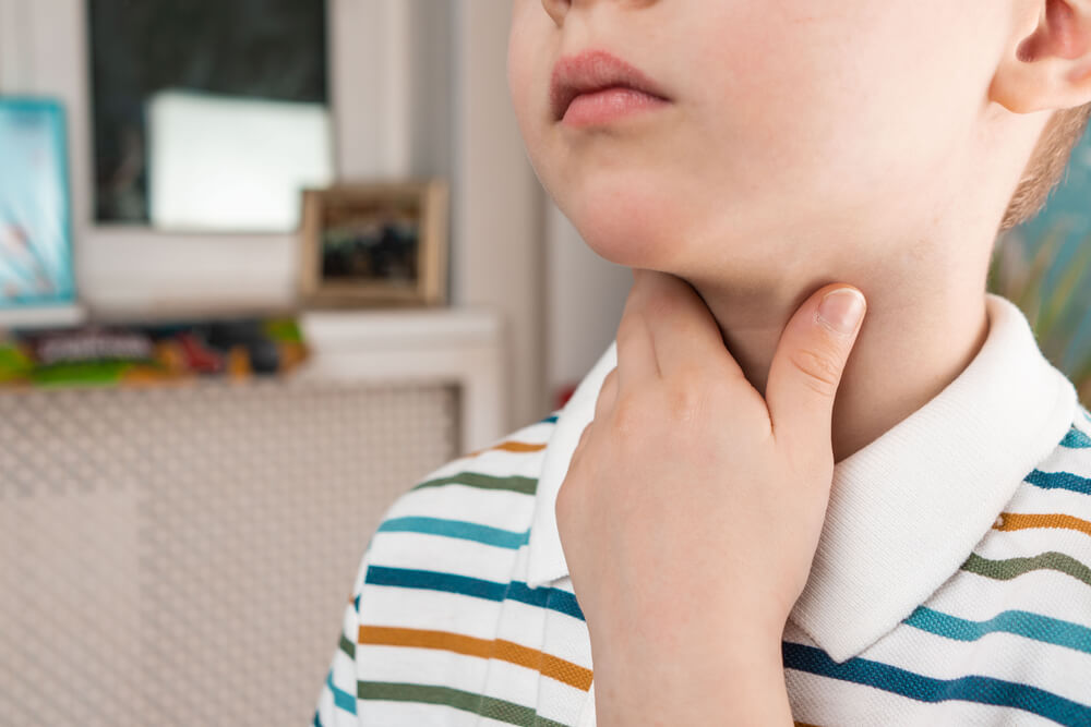sore throat in a child