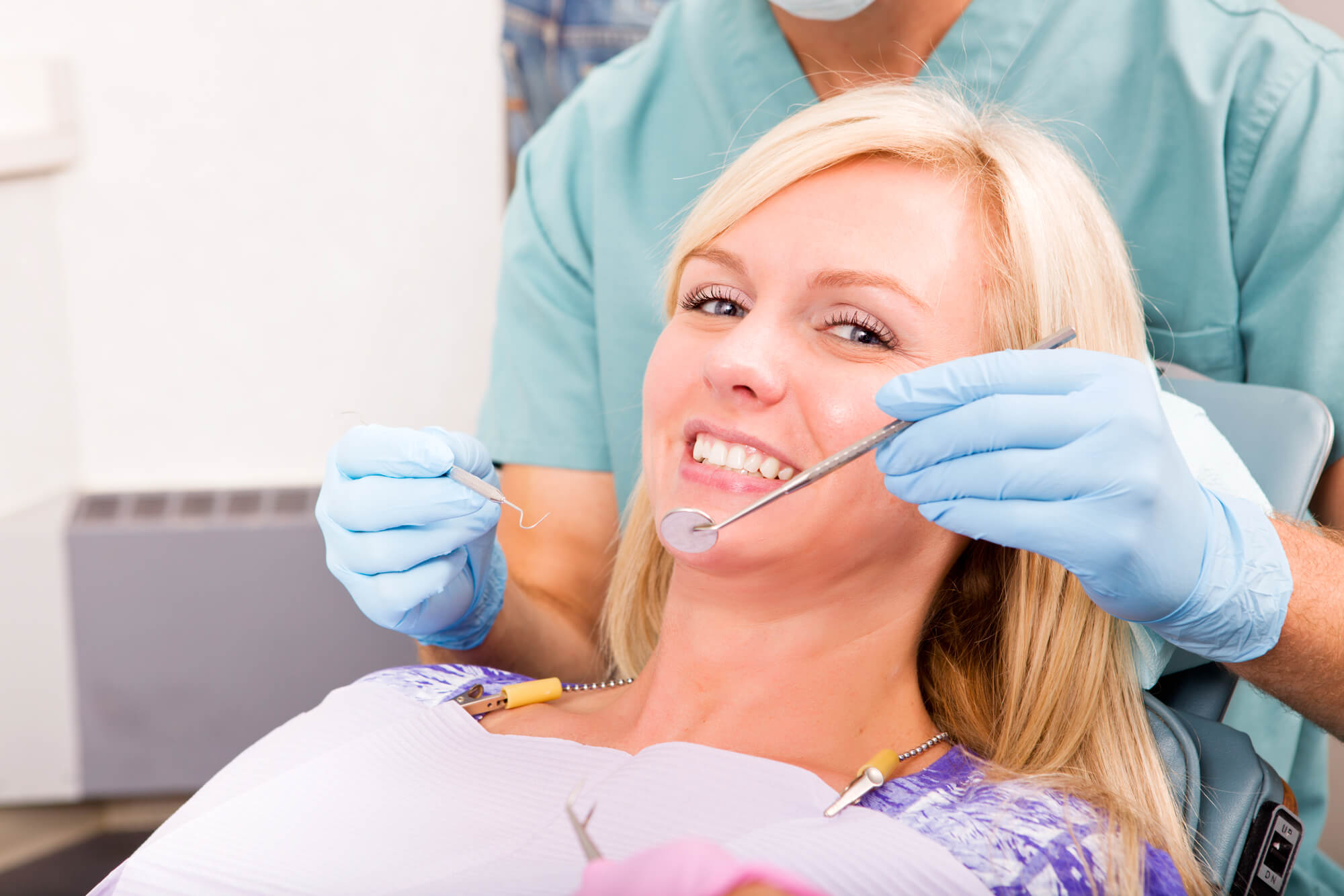 patient about to get periodontal scaling in Coral Springs