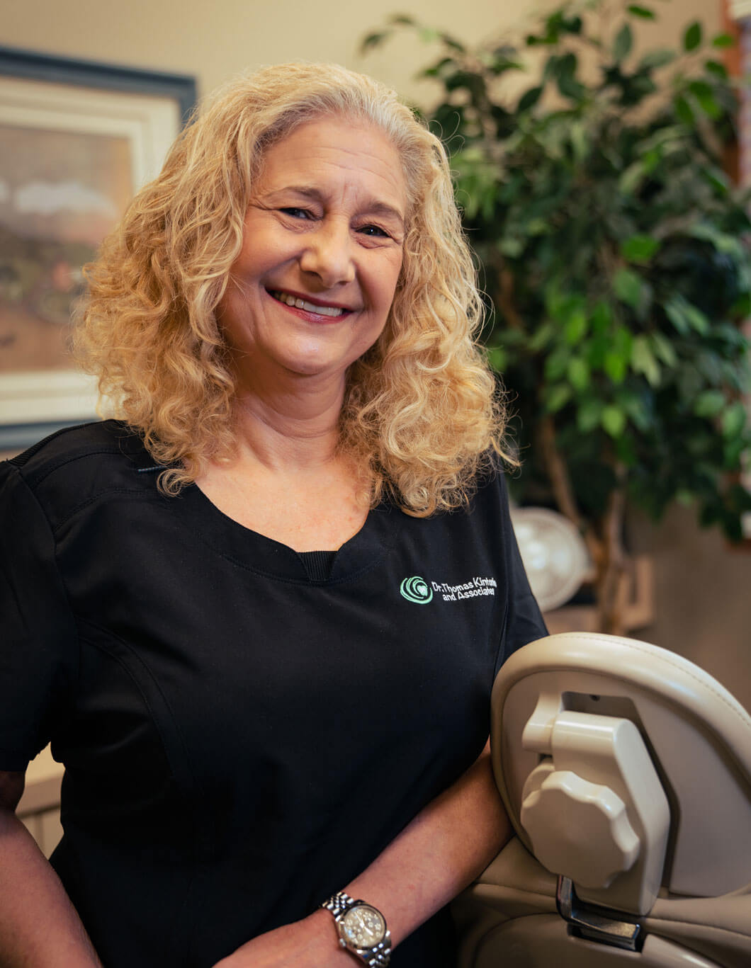 MaryAnn French R.D.H. showing the concept of Our Office