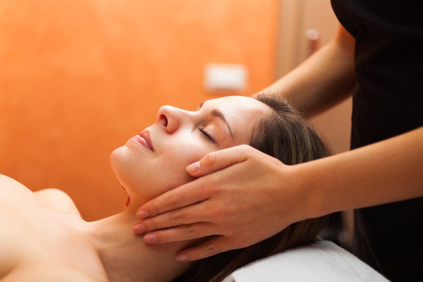 Beautiful woman having a massage