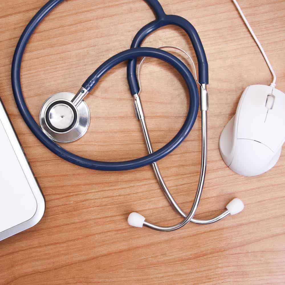 stethoscope and mouse