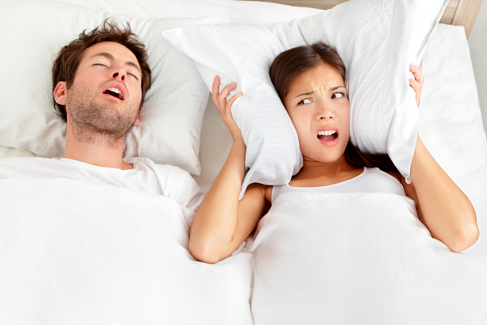 Snoring,Man.,Couple,In,Bed