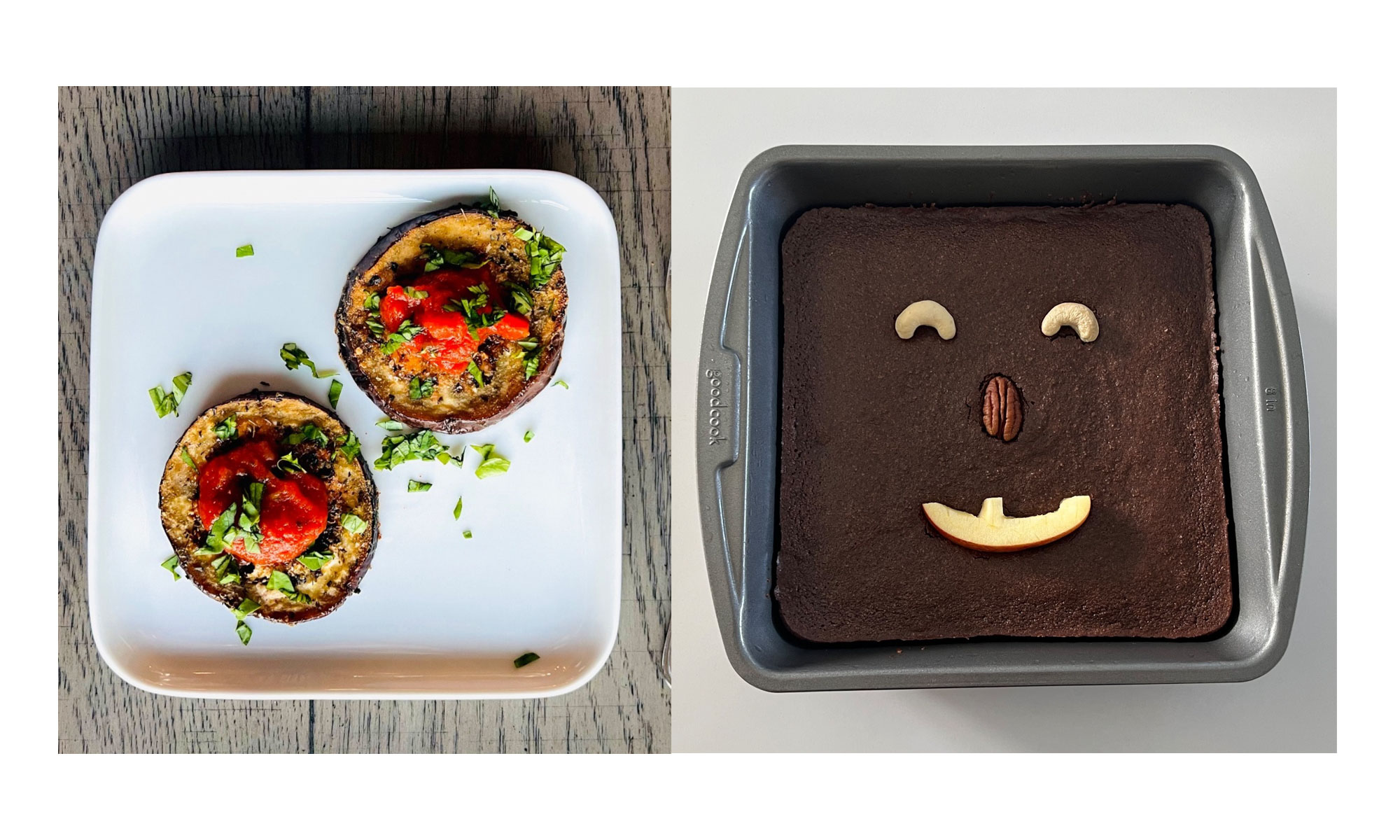 Roasted Eggplant and a Halloween Treat!