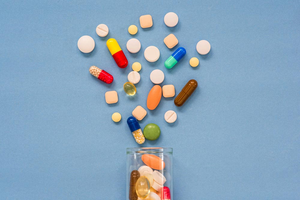 medicine pills, tablets and capsules