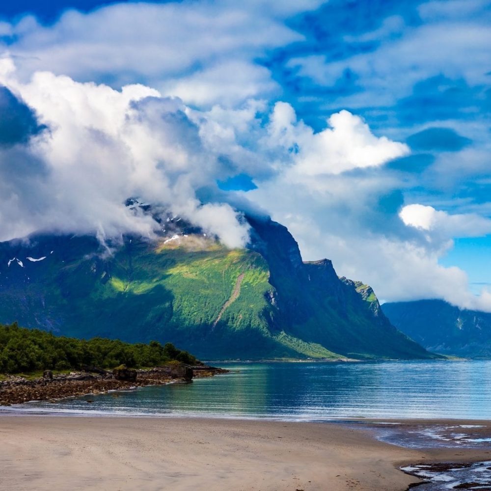 Mountain and Sea landscape