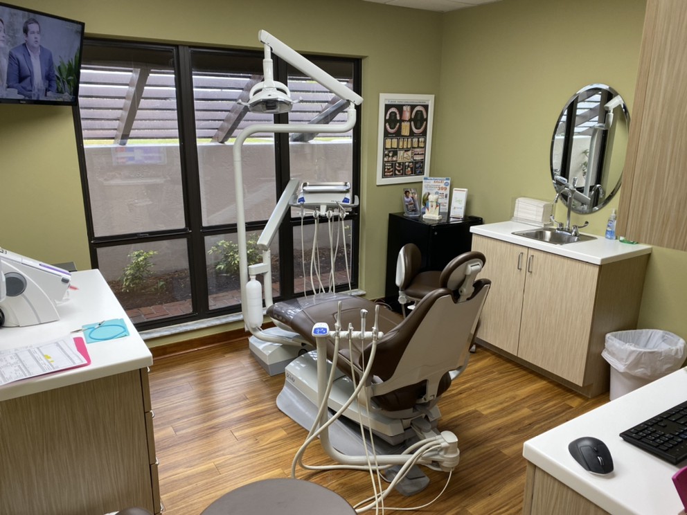 A dental examination room at Punta Gorda Dental Care in Punta Gorda, FL