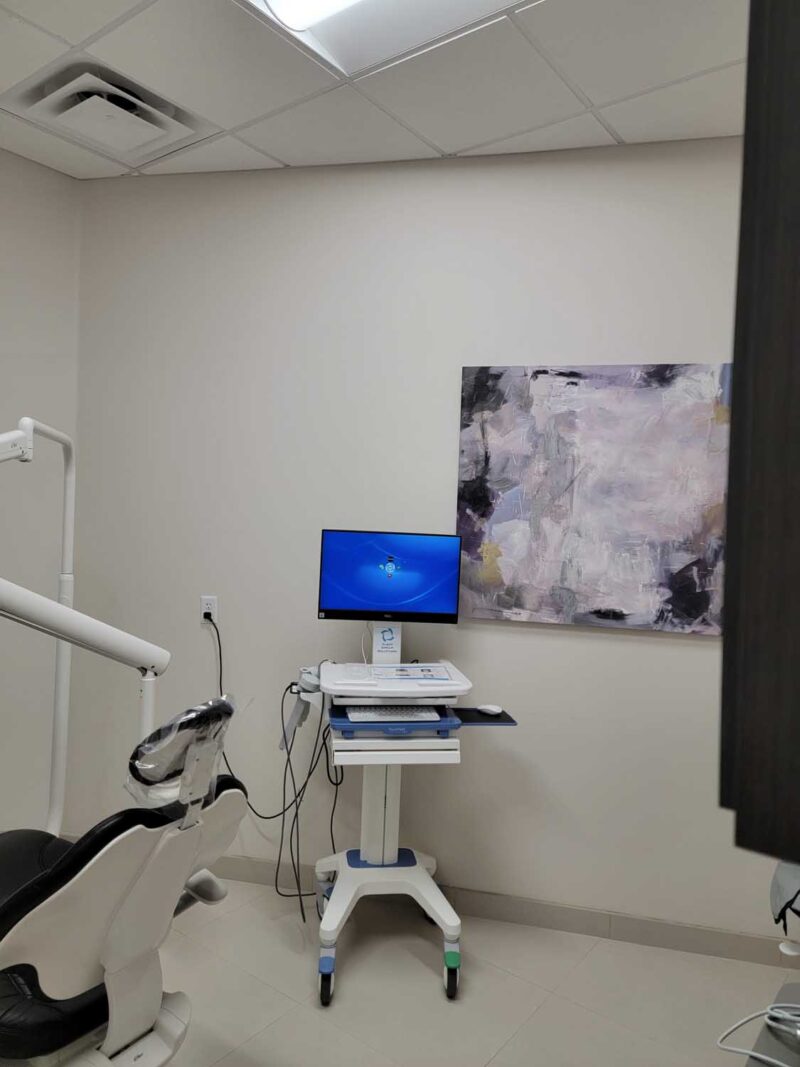 Dental treatment room with modern equipments