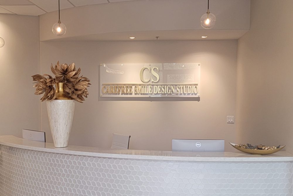 Office reception - Carefree Smile Design