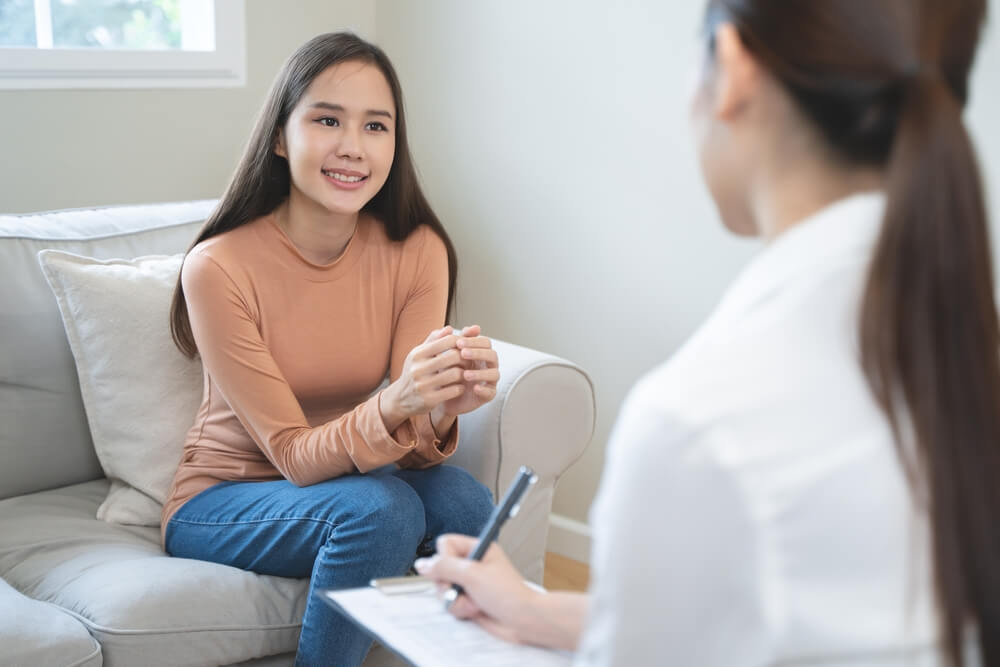 Young teen girl receives individual counseling in South Phoenix