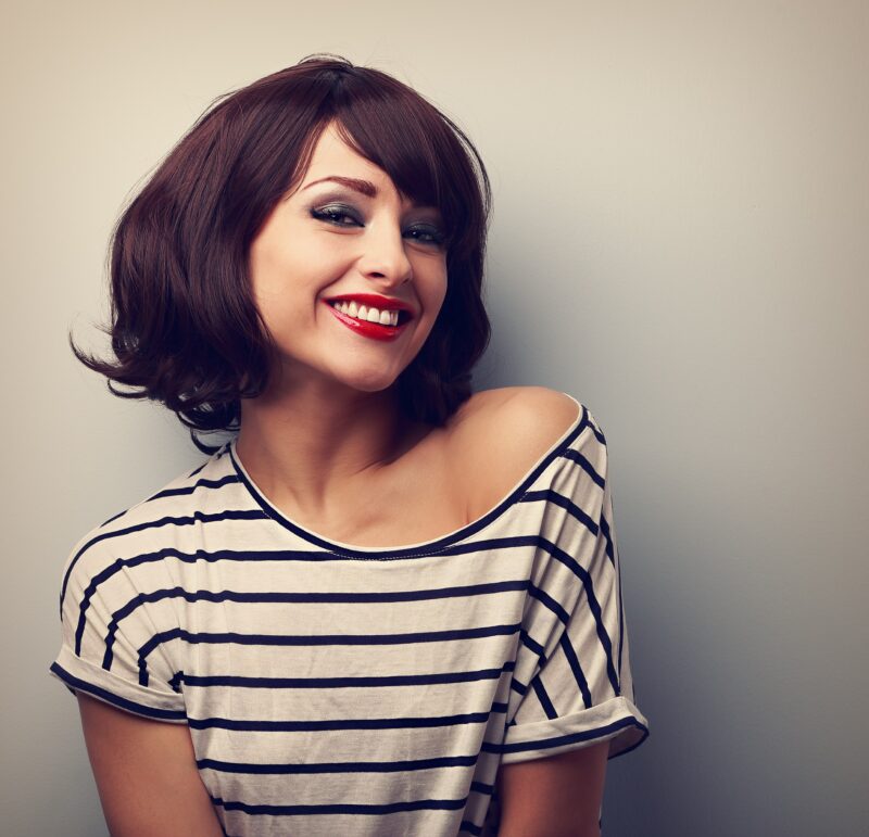 woman with white teeth smiling