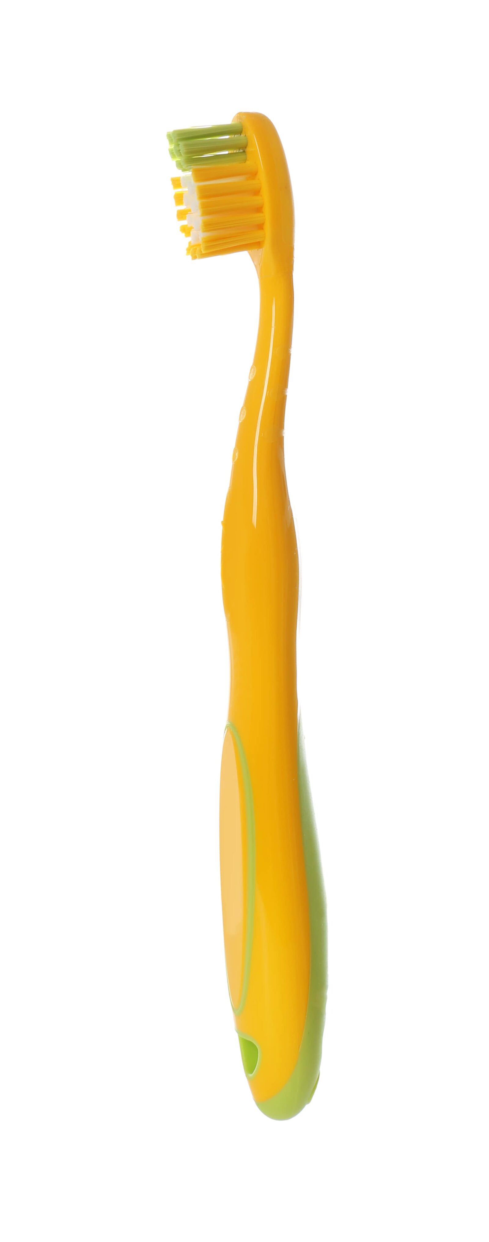 bright yellow toothbrush