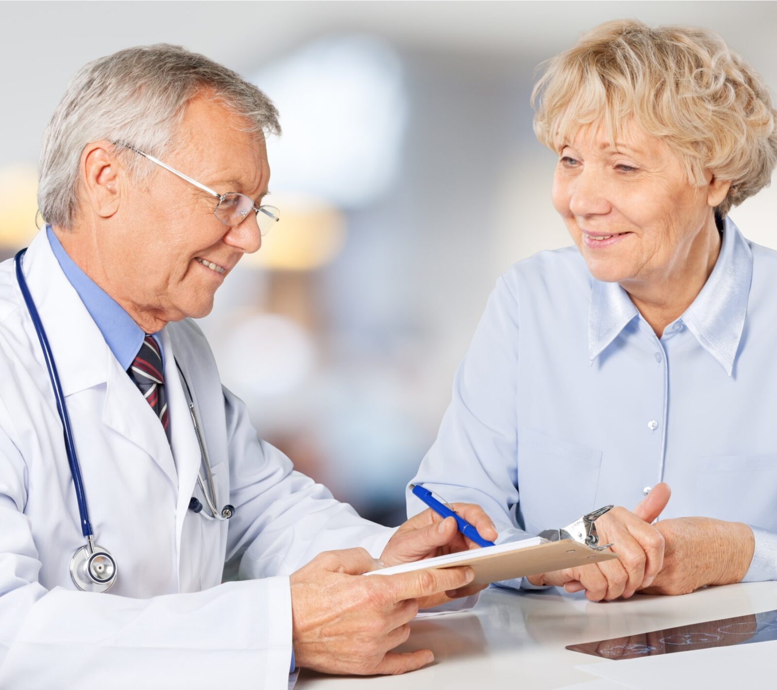 Female senior patient visiting a doctor