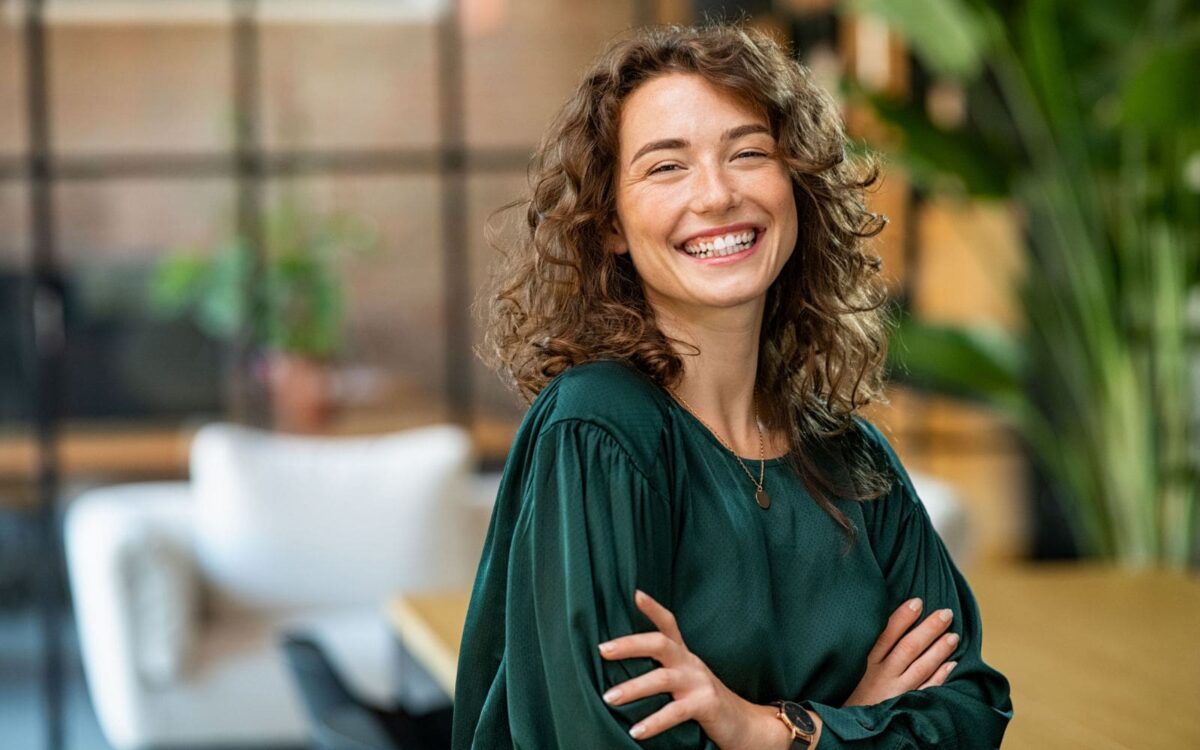 Woman Experiencing Pain-Free Happiness