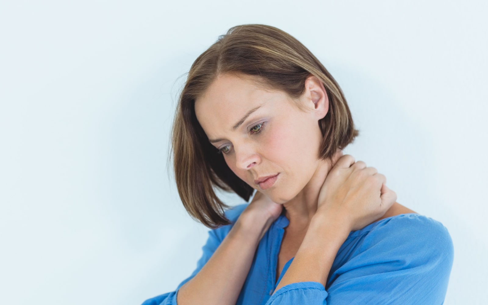 Woman experiencing fibromyalgia pain
