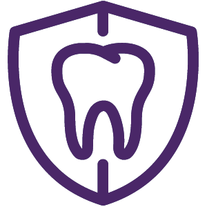 teeth in shield icon