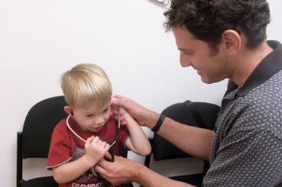 ANDREW SATRAN, MD with Kid