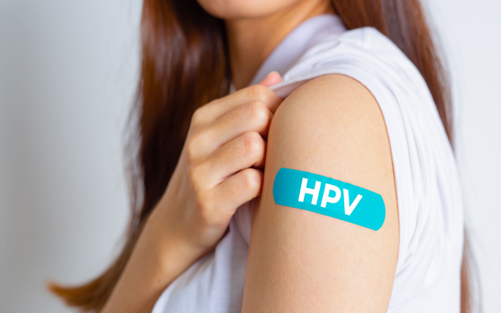 Woman with HPV Vaccine