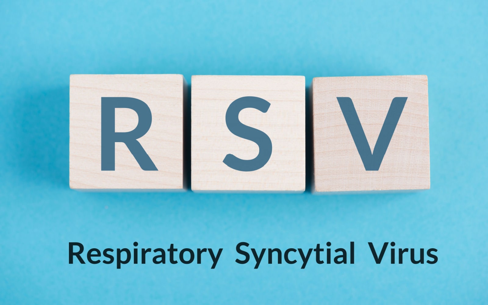 RSV Letters Over a Blue Background
