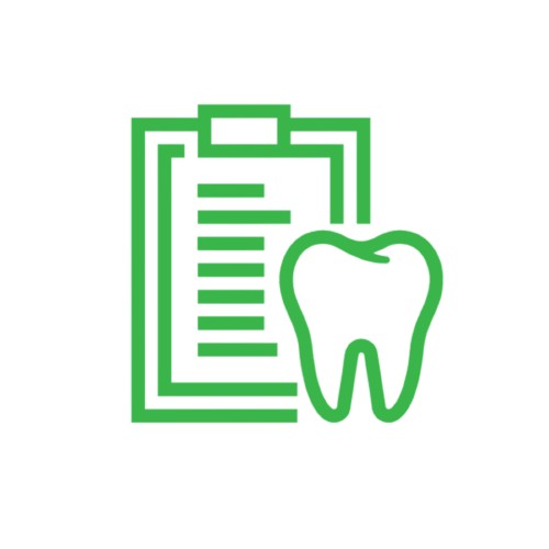 Dental and document icon
