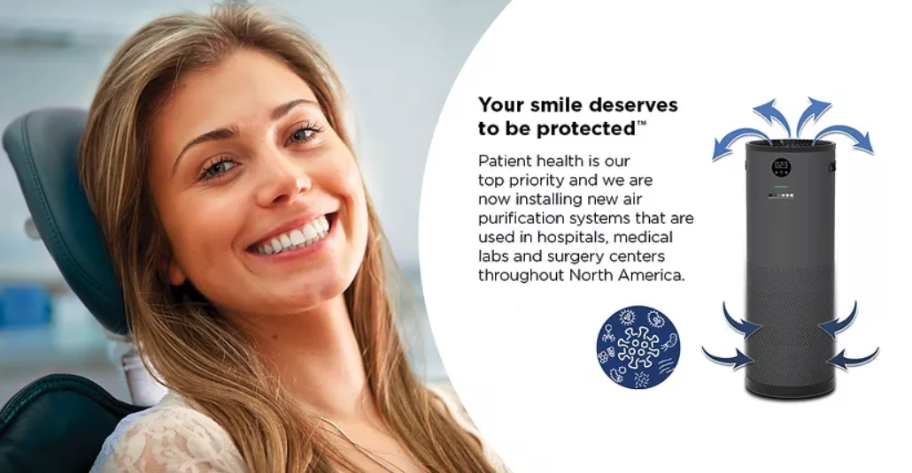 Beautiful woman smiling after treatment