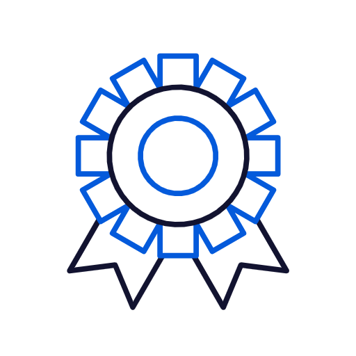 prize padge ribbon logo