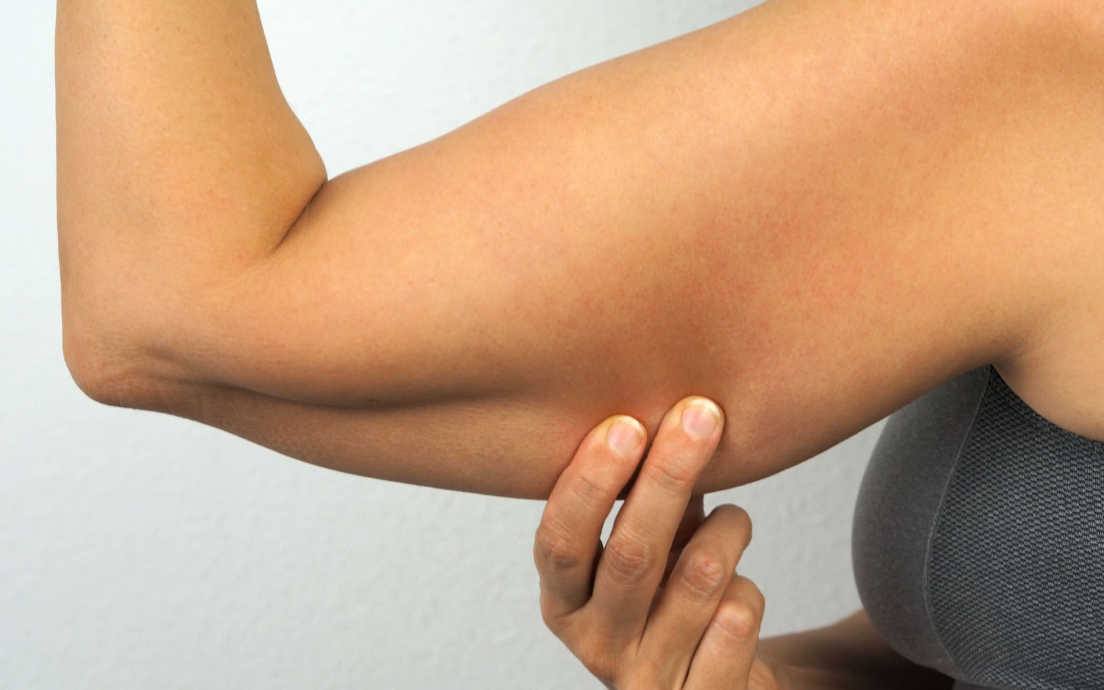 Woman's Arm Showcasing Arm Fat